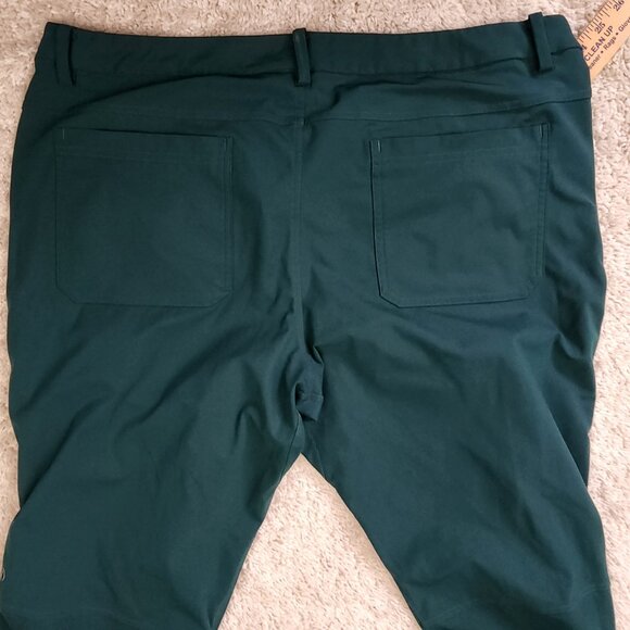 Lululemon Commission? ABC? Office Work Chino Pants Green Mens Size 38x33 Slim - Picture 3 of 9